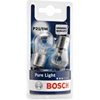 Lámparas Bosch para vehículos Pure Light P21-5W 12V 21-5W BAY15d (Lámpara x2)